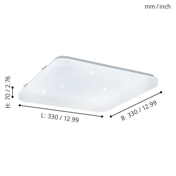 EGLO Plafonjera Frania-S LED 14,6W 3000K, toplo bela - 97882