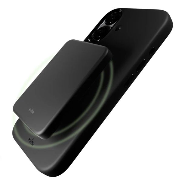 PURO Silikonska maska za iPhone 16 Pro, crna - 16100048