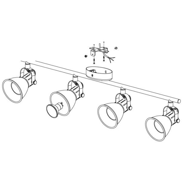 EGLO Spot Seras 2 GU10 4X3W 3000K, toplo bela - 98408