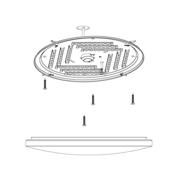 EGLO Plafonjera Frania-S LED 50W 3000K, toplo bela - 98448