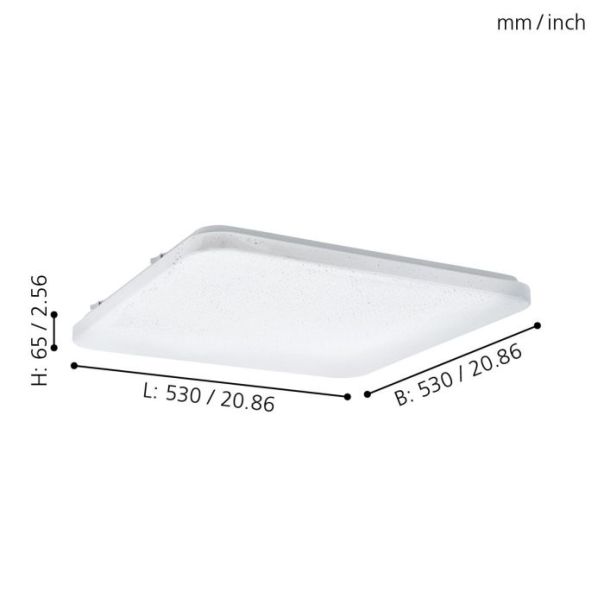 EGLO Plafonjera Frania-S LED 50W 3000K, toplo bela - 98449