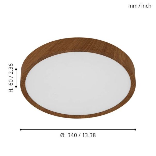 EGLO Plafonjera Musurita LED 14,6W 3000K, toplo bela - 98601-1