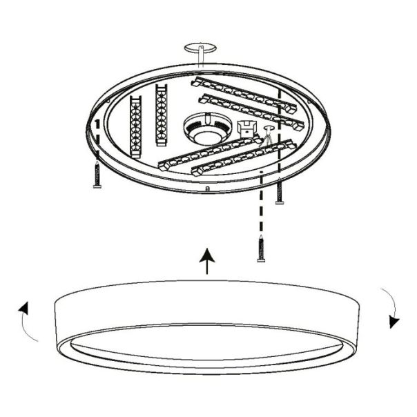 EGLO Plafonjera Musurita LED 33W 3000K, toplo bela - 98604-1