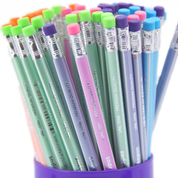 OCTOPUS Olovka grafitna hb sa gumicom 72/1 triangular pastel lines  unl-1596 - 98713