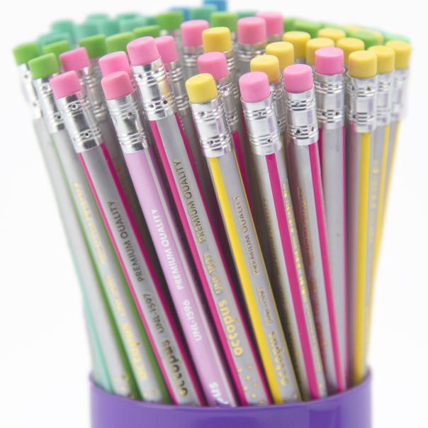 OCTOPUS Olovka grafitna hb sa gumicom 72/1 triangular neon stars  unl-1597 - 98714