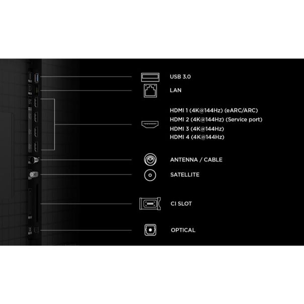 TCL Televizor 98C8L, 4K Ultra HD, SQD-Mini LED, Google TV - EP3208813