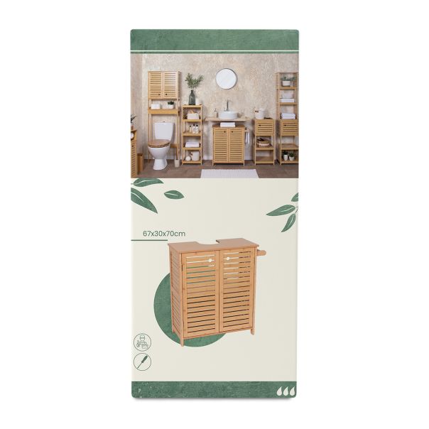 TENDANCE Podni element za umivaonik 60x30x70cm Trinidad, braon - 9900764