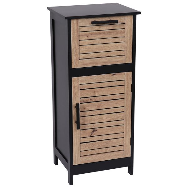 TENDANCE Kupatilski ormarić sa vratima i fiokom 83x36.5x30cm Bergen, braon/crna - 9902763