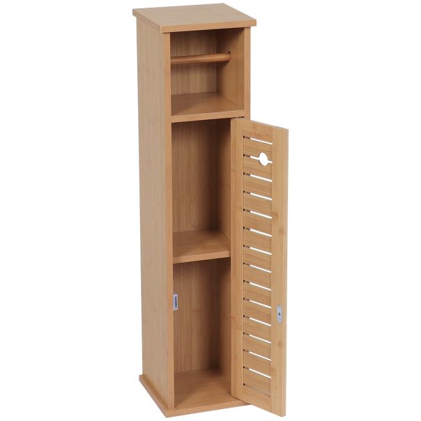 TENDANCE Držač toalet papira sa ostavom 18x18x75cm Trinidad, braon - 9912764