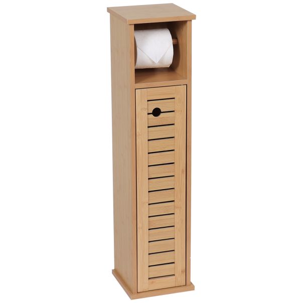 TENDANCE Držač toalet papira sa ostavom 18x18x75cm Trinidad, braon - 9912764