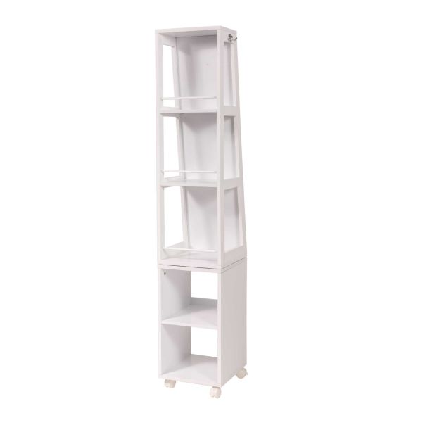 TENDANCE Ormarić sa ogledalom i 5 polica mdf beli - 9922100