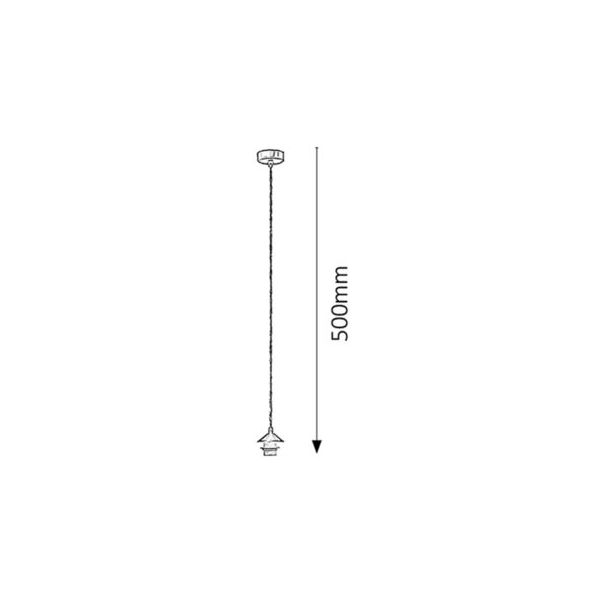 Rabalux Visilica Fix E27 1x MAX 60W brušeni hrom (9926) - 9926