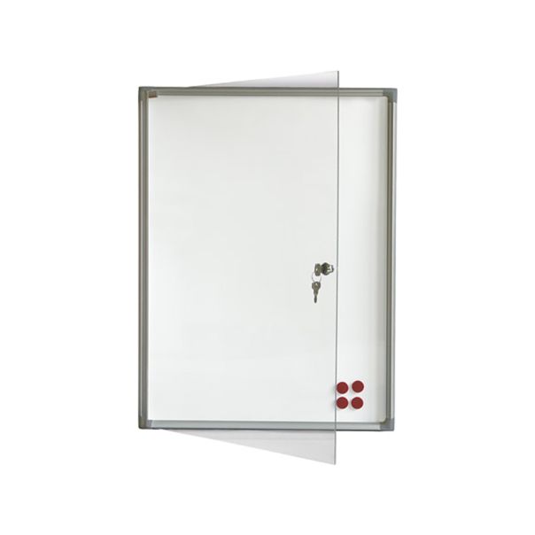 Tabla oglasna 2x3 GS44 4xA4 bela magnetna sa vratima i ključem 51X68 - A567
