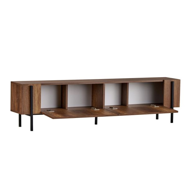 NORDURE TV komoda Nexus, braon/crna - EP3057791