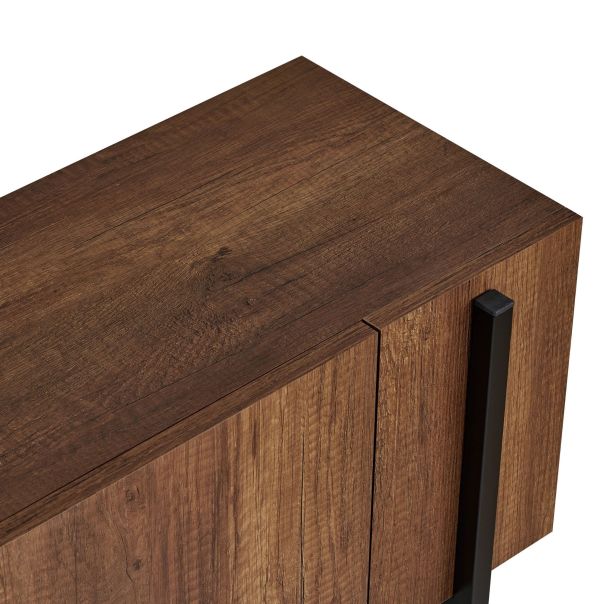 NORDURE TV komoda Nexus, braon/crna - EP3057791