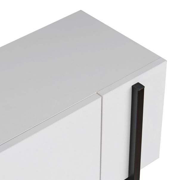 NORDURE TV komoda Nexus, bela/crna - EP3057809