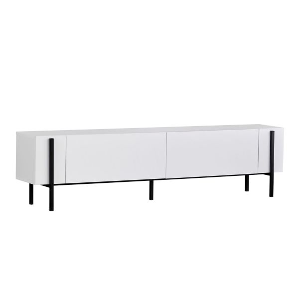 NORDURE TV komoda Nexus, bela/crna - EP3057809