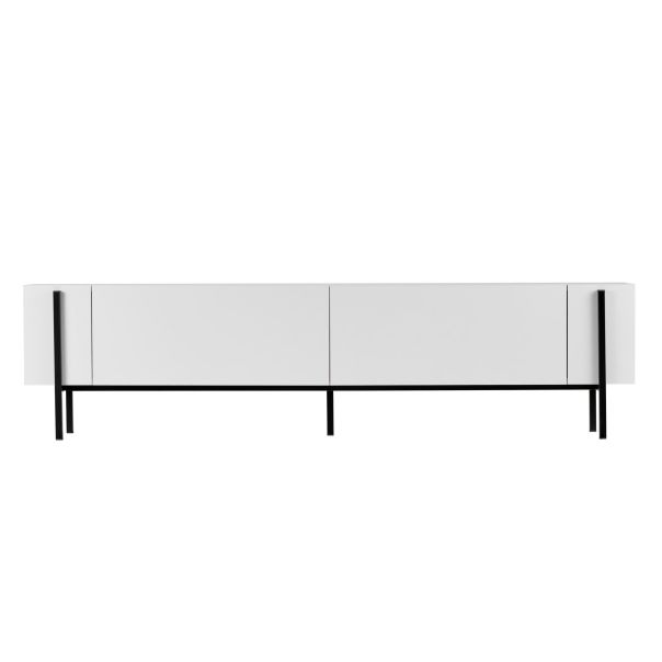 NORDURE TV komoda Nexus, bela/crna - EP3057809