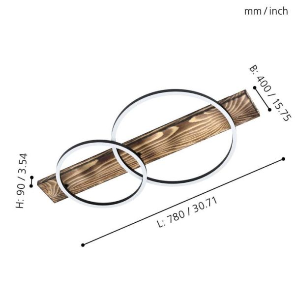 EGLO Plafonjera Boyal LED 24W 3000K, toplo bela - 99408