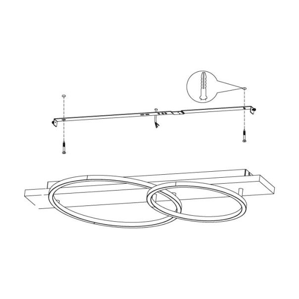 EGLO Plafonjera Boyal LED 24W 3000K, toplo bela - 99408