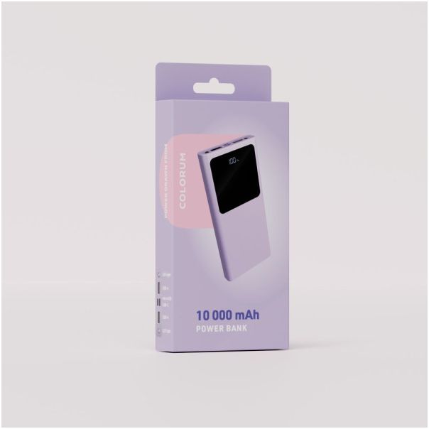 FOREVER Power bank COLORUM 10000 mAh, lavanda - GSM178790