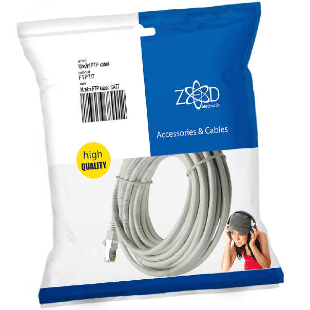 ZED electronic Mrežni FTP kabel, CAT7, dužina 7.0 metara - FTP7/7 - EP2963414