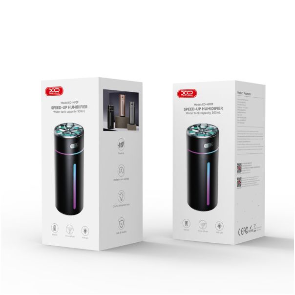 FOREVER XO Ovlaživač vazduha sa svetlom 300 ml GREY - GSM182499
