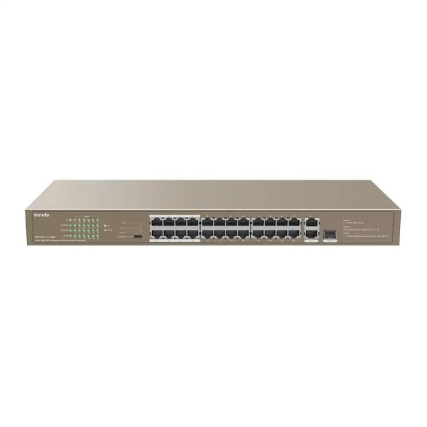 TENDA Svič 10/100 24-port PoE+2GE/1SFP Port TEF1126P-24-250W - 6932849431681