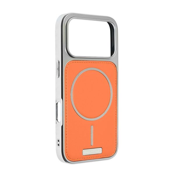 Maska za iPhone 17 Pro 6.3 narandzasta Magsafe Urban Leather - EP3055794