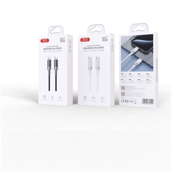 FOREVER Kabl za USB-C - USB-C, 1m 60W, bela - GSM184533