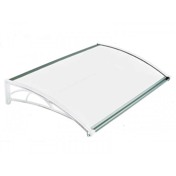Nadstrešnica Za Vrata 82x120cm Bela Baza Ploča Opal 6mm - EP3174449