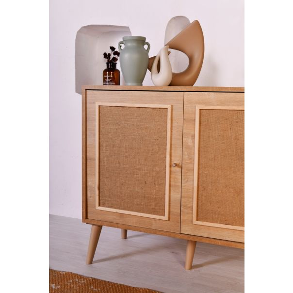HANAH HOME Komoda Jut, braon - 998VOW1162