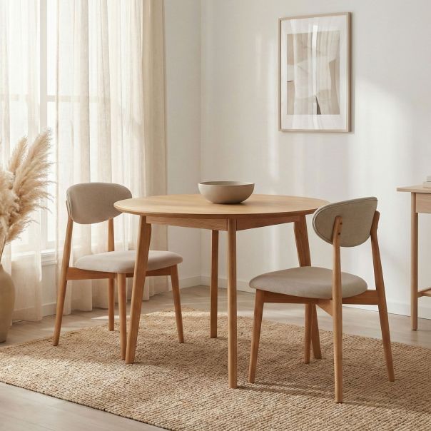 HANAH HOME Set trpezarijskih stolica Bohem 2/1, braon/bež - EP3057818
