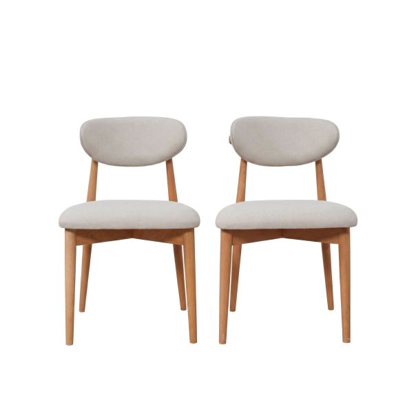HANAH HOME Set trpezarijskih stolica Bohem 2/1, braon/bež - EP3057818
