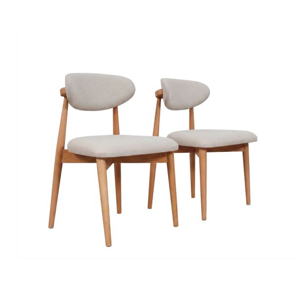 HANAH HOME Set trpezarijskih stolica Bohem 2/1, braon/bež - EP3057818