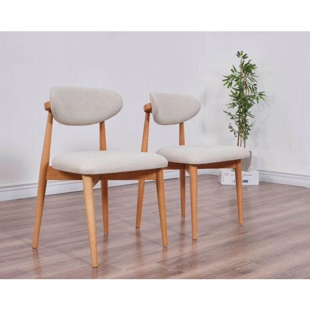 HANAH HOME Set trpezarijskih stolica Bohem 2/1, braon/bež - EP3057818