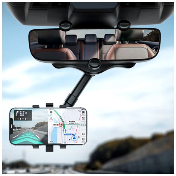 FOREVER Auto držač telefona za retrovizor, crna - GSM187573