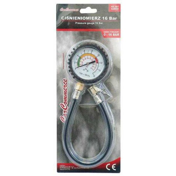 CARCO Manometar sa crevom za merenja pritiska u gumama - 999_42800