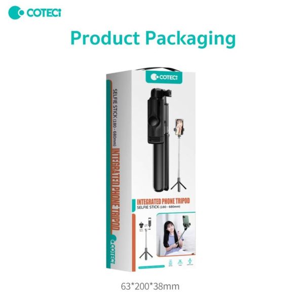Selfie stick + tripod Coteci BS-032 crni - EP3232567
