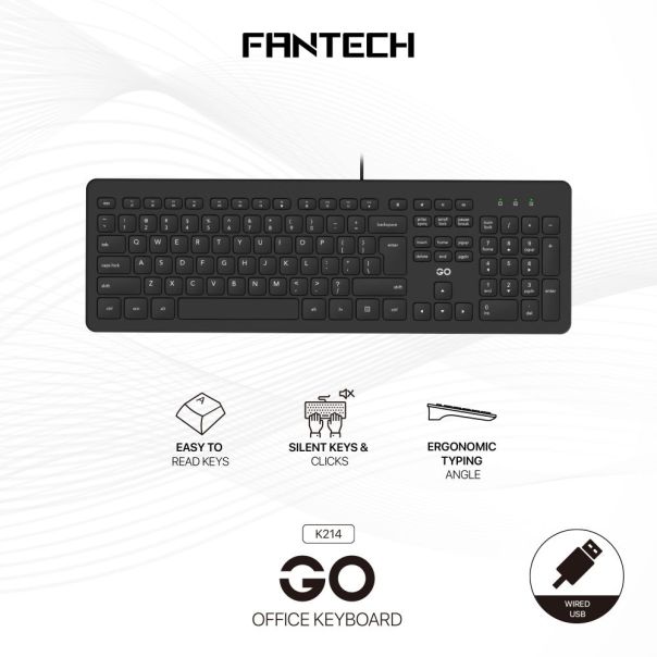 FANTECH Tastatura Wired K214 GO balck - EP3169526