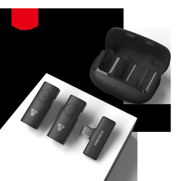 FANTECH Mikrofon bežični WMV21C Type-C Dual Mic Lavalier Leviosa Air - 213456