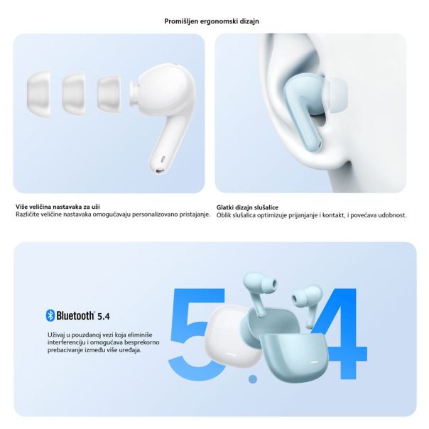 XIAOMI Bluetooth slušalice Redmi Buds 8 Lite, bela - EP2796585