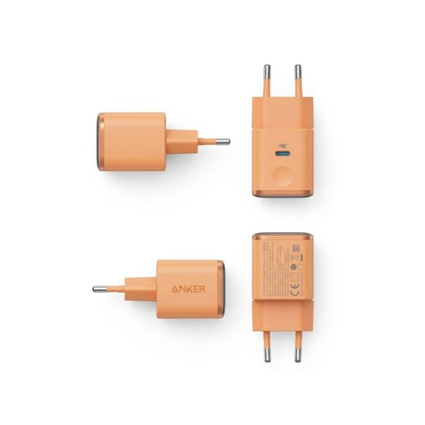 Nano 45W putni zidni punjač sa ekranom, USB-C port, narandžasti - EP3262850