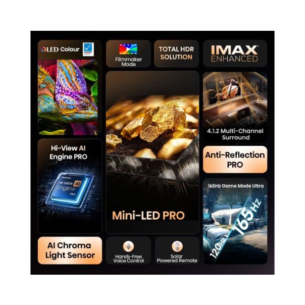 Televizor Hisense 65U8Q, Smart, ULED, 4K UHD, 65