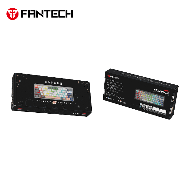 FANTECH Gejmerska tastatura MK912 Atom PRO63 RGB Saturn red switch - 216167-1