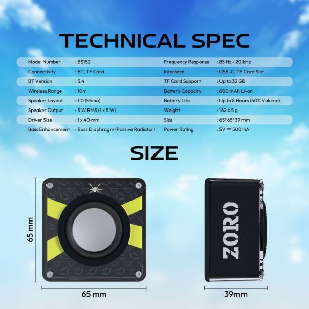 Fantech Wireless zvucnik BS152 OP NeraBox ONE PIECE ZORO - EP3169539