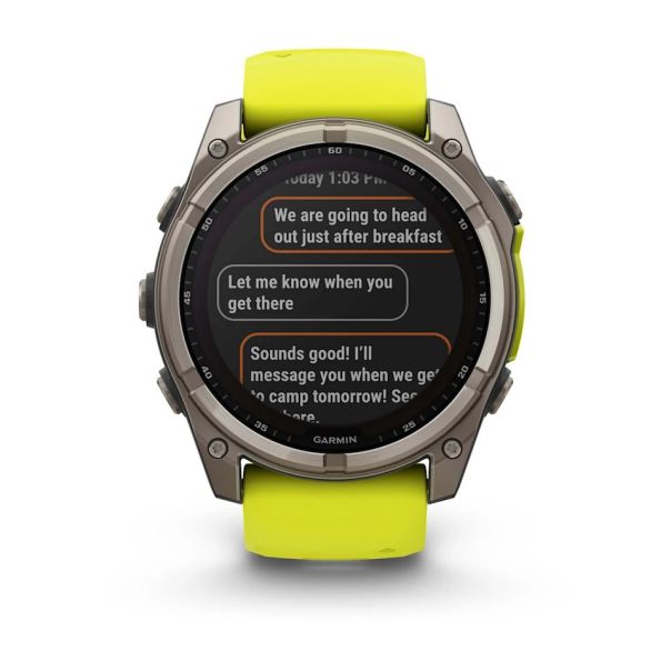 GARMIN Sat Fenix 8 51mm, Sapphire, SOLAR, žuta - EP3269868