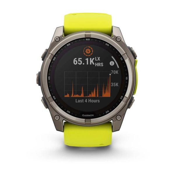 GARMIN Sat Fenix 8 51mm, Sapphire, SOLAR, žuta - EP3269868