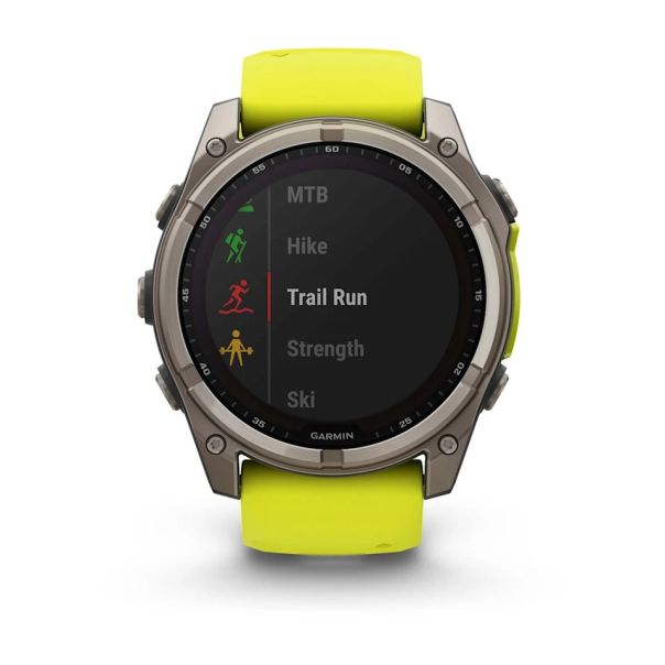 GARMIN Sat Fenix 8 51mm, Sapphire, SOLAR, žuta - EP3269868