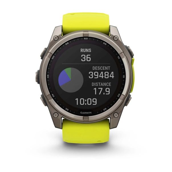 GARMIN Sat Fenix 8 51mm, Sapphire, SOLAR, žuta - EP3269868